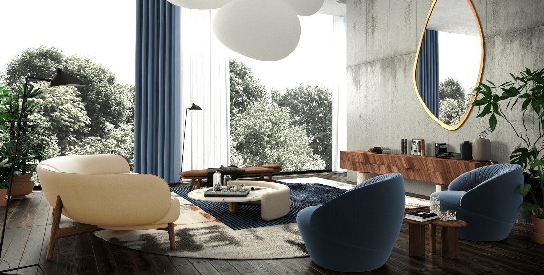 Forsteri Round Sofa - FLUMEN